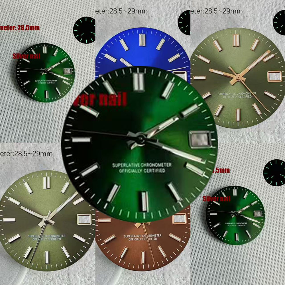 NH35 S Logo Date Green 28.5mm  - đánh giá và giá Reel Case