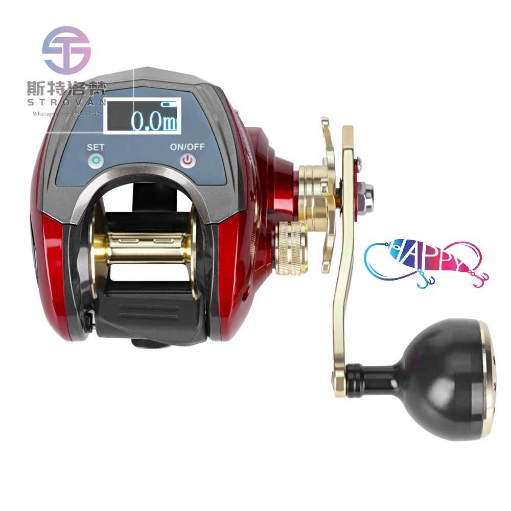 6+1BB Digital Display Electric - đánh giá và giá Trolling Reel